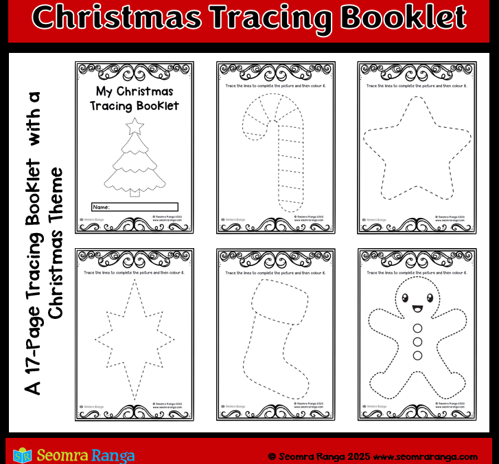 Christmas Trace and Colour Booklet