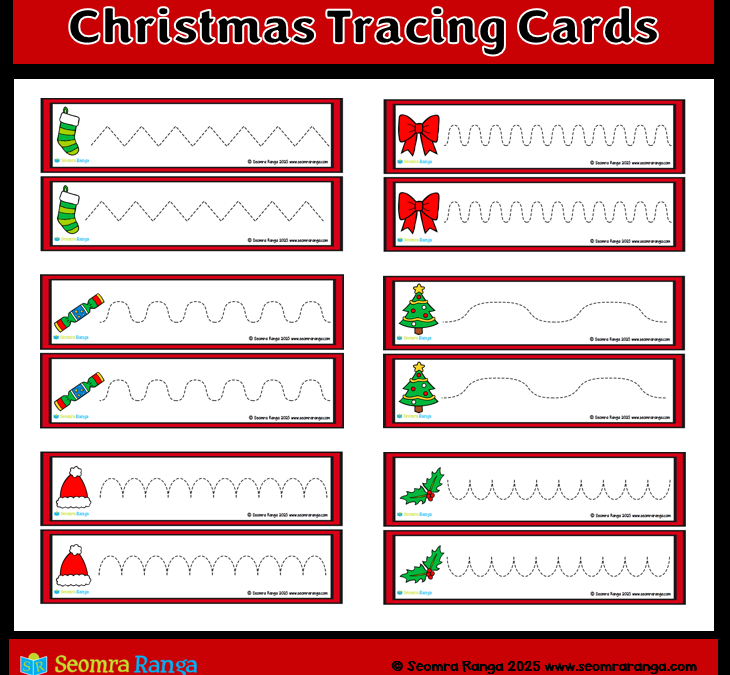 Christmas Tracing Cards