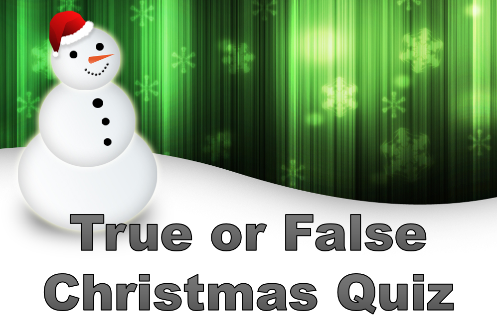True or False Christmas Table Quiz