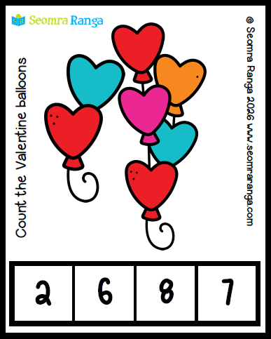Counting Valentine Balloons