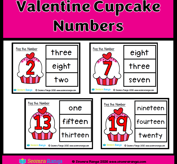 Valentine Cupcake Numbers