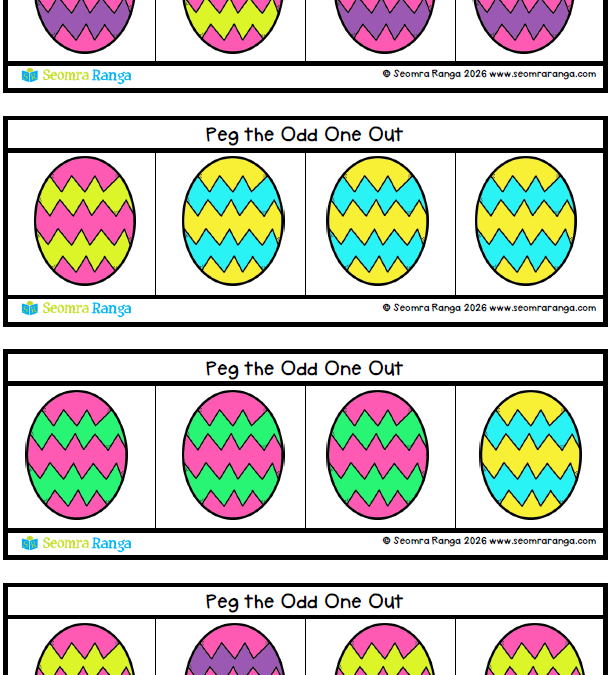 Peg Odd One Out Easter Eggs