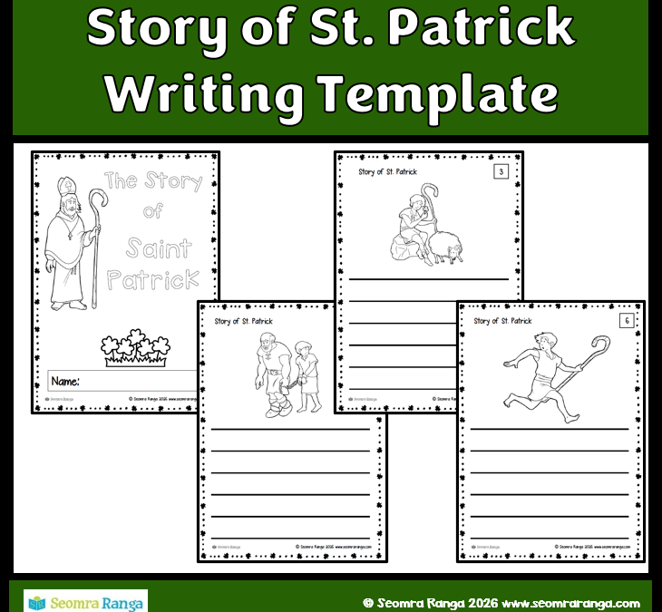The Story of St. Patrick Writing Template Booklet