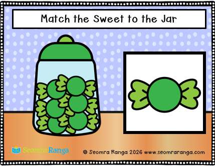 Matching Sweets and Jars