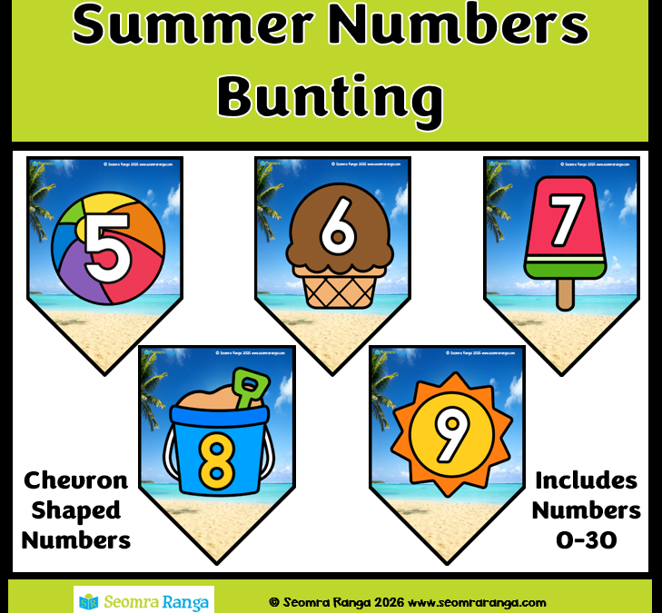 Summer Numbers Bunting